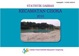 Cisoka Subdistrict Regional Statistics 2016